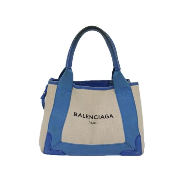 Pre Loved Balenciaga Everyday Tote XS Canvas Tote Bag Women Beige Handbags - Picture 2 of 8